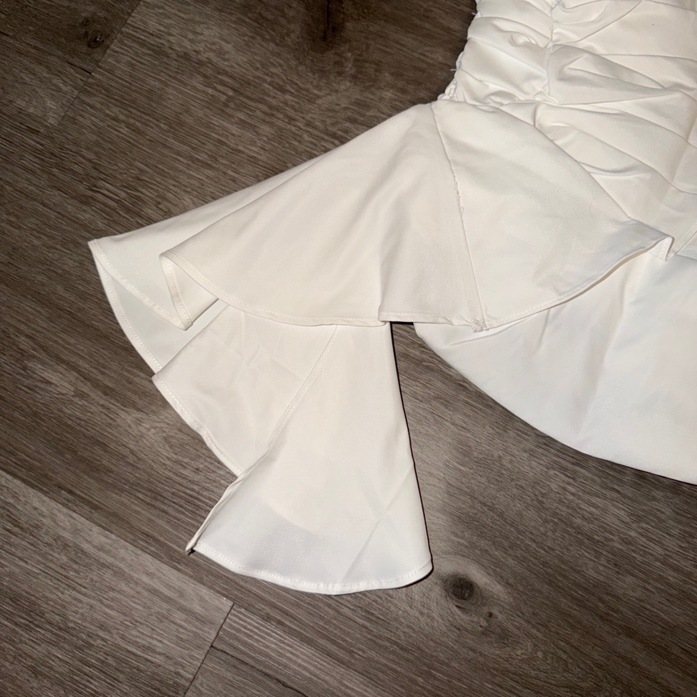 Mistress Rocks White Ruffle Top - Picture 13 of 15